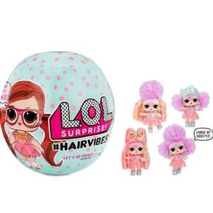 4 PACK LOL Surprise Hairvibes Dolls 15 Surprises and Exclusive Doll Brand New